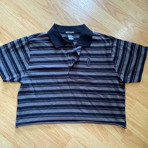 Hot topic coffin cropped polo